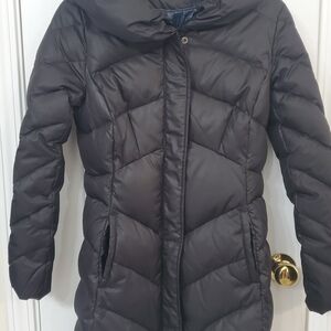 T Tahari Elegant Black Puffer Coat